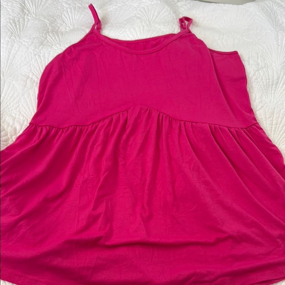 Vibrant Pink Sleeveless Top